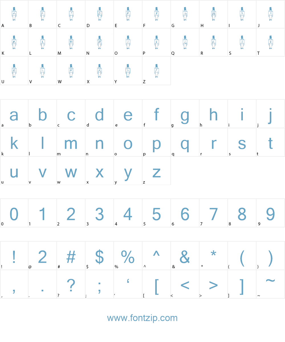 LMS Toy Soldier Font Character
